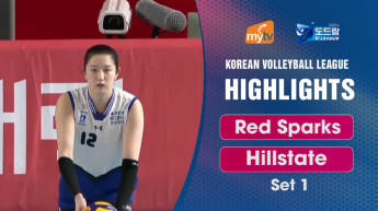 Red Sparks vs Hillstate set 1 - Korean Volleyball League 23/2024