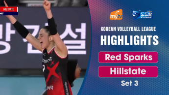Red Sparks vs Hillstate set 3 - Korean Volleyball League 23/2024