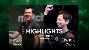 Trận đấu giữa Ko Ping Chung vs Carlo Biado - Tứ kết - World Pool Championship 2025