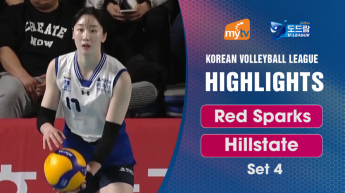 Red Sparks vs Hillstate set 4 - Korean Volleyball League 23/2024