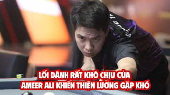 Lối đánh rất khó chịu của Ameer Ali khiến Thiện Lương gặp khó