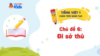Tiếng Việt 1 - Bộ sách Chân trời sáng tạo - Chủ đề 6: Đi sở thú