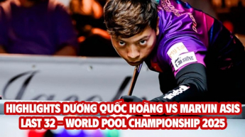 Highlights Dương Quốc Hoàng vs Marvin Asis - Last 32 - World Pool Championship 2025