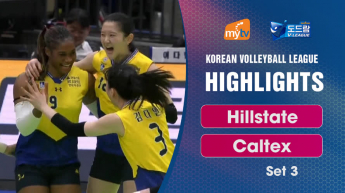 Hillstate vs Caltex set 3 - Korean Volleyball League 23/2024